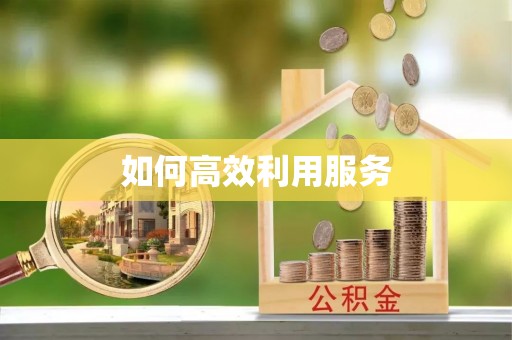 怀仁如何高效利用服务